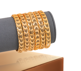 Royal Crescent Gold Alternative Bangle | Price Per Unit