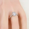 Gold Alternative Ring, Crystal Elegance
