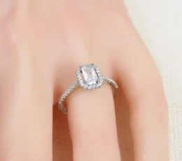 Gold Alternative Ring, Crystal Elegance