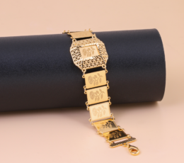 Gold-plated alternative bracelet with a shine