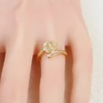 Gold Alternative Teardrop Ring
