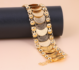 Gold alternative bracelet with Arabic inscriptions