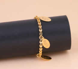 Gold alternative spike bracelet