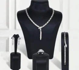 Gold Alternative Set Silver Snake