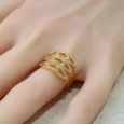 Golden Wave Ring