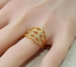 Golden Wave Ring