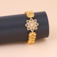 Lotus flower gold alternative bracelet