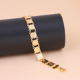 Gold alternative bracelet, slim gold coins