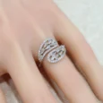 Silver Paper Meeting Ring