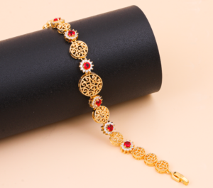 Aswara The Red Mesh Gold Alternative Set
