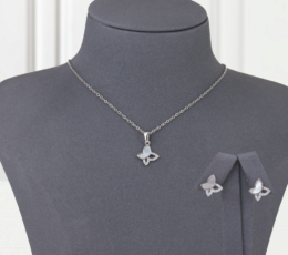 Butterfly Gold Alternative Set Silver