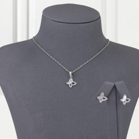 Butterfly Gold Alternative Set Silver