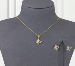 Butterfly Pearl Gold Alternative Set