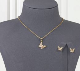 Butterfly Zircon Gold Alternative Set