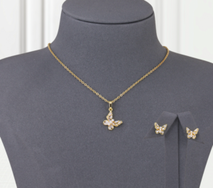 Butterfly Zircon Gold Alternative Set