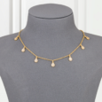 Choker Gold Alternative Crystal Teardrop