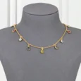 Choker Gold Alternative Fashion Eyes