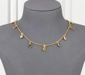 Choker Gold Alternative Fashion Eyes