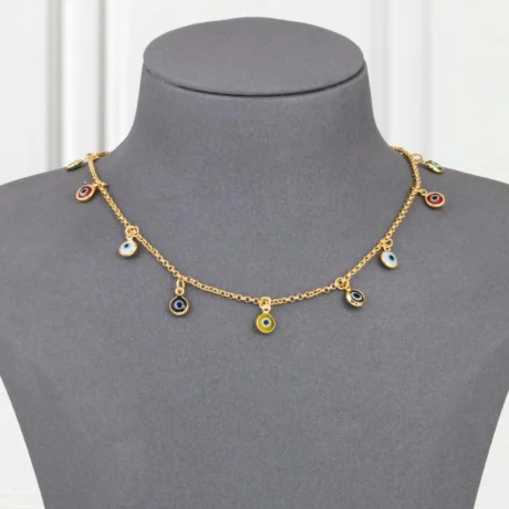 Choker Gold Alternative Fashion Eyes