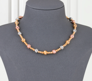 Choker Gold Alternative Rosary in Three Colors