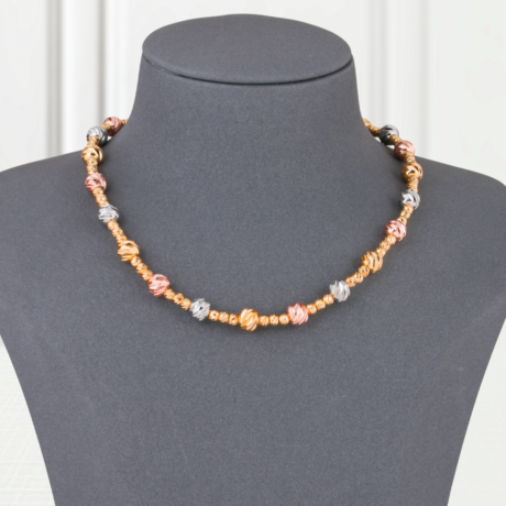 Choker Gold Alternative Rosary in Three Colors