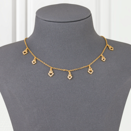 Choker Gold Alternative Squares
