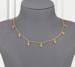 Choker Gold Alternative Teardrop Zircon