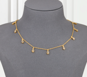 Choker Gold Alternative Teardrop Zircon