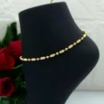 Classic Beaded Gold Alternative Anklet