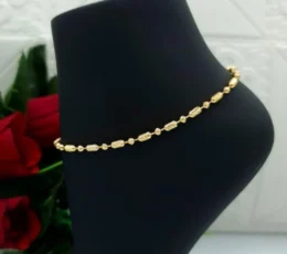 Classic Beaded Gold Alternative Anklet