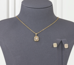 Diamond Zircon Gold Alternative Set