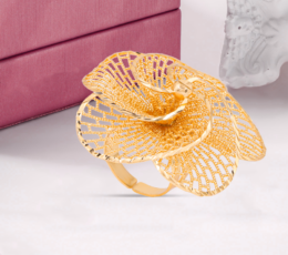 Glory Flower Gold Alternative Ring