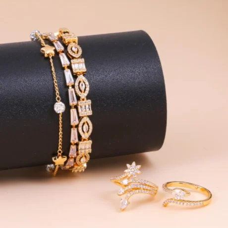 Gold Alternative Beige Bracelets