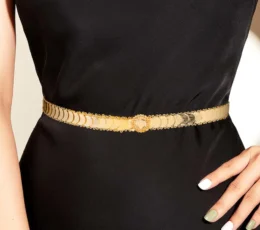 Gold Alternative Belt Gold Sovereigns Stack