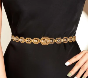 Gold Alternative Belt Jaber Hexagonal Chair