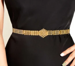 Gold Alternative Hexagonal Belt