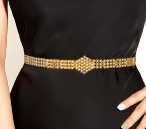 Gold Alternative Hexagonal Belt
