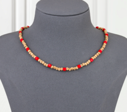 Gold Alternative Necklace Red Gold