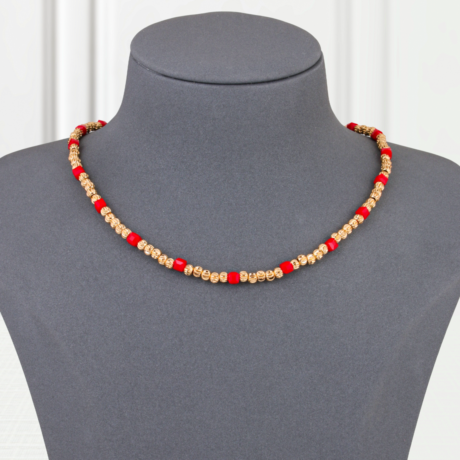 Gold Alternative Necklace Red Gold