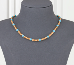 Gold Alternative Necklace Turquoise Gold