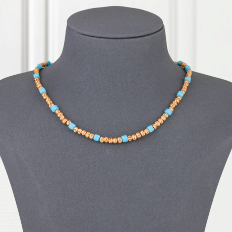 Gold Alternative Necklace Turquoise Gold