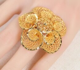 Gold Alternative Ring Horizon Flower