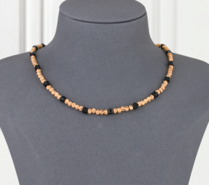 Gold And Black Alternative Gold Necklace
