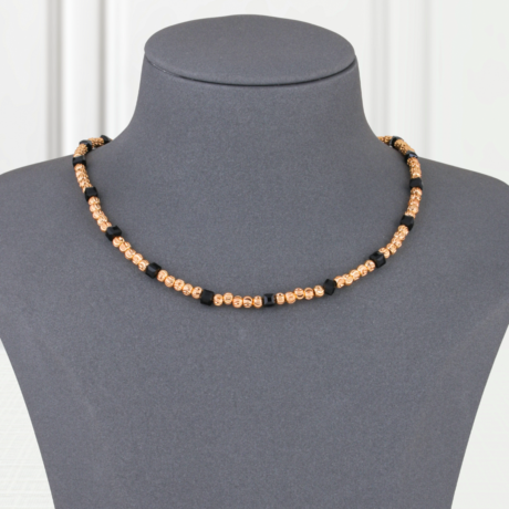 Gold And Black Alternative Gold Necklace