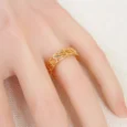 Gold Substitute Ring with Cardamom Seed