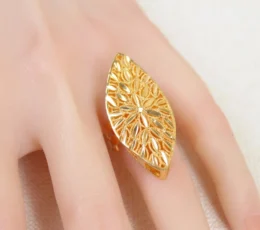 Gold Alternative Ring Glow Drop