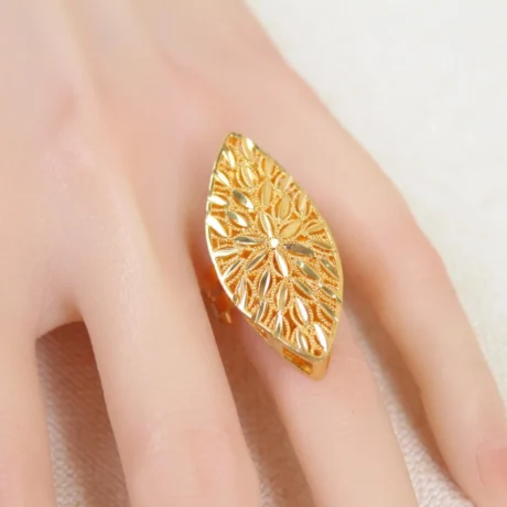 Gold Alternative Ring Glow Drop