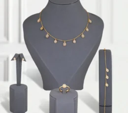 Oval Choker Gold Alternative Set