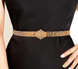 Oval Gold Alternative Belt