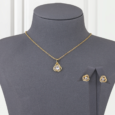 Round Zircon Gold Alternative Set